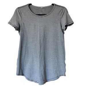 Lululemon Love Crew Wee Stripe Black White 6